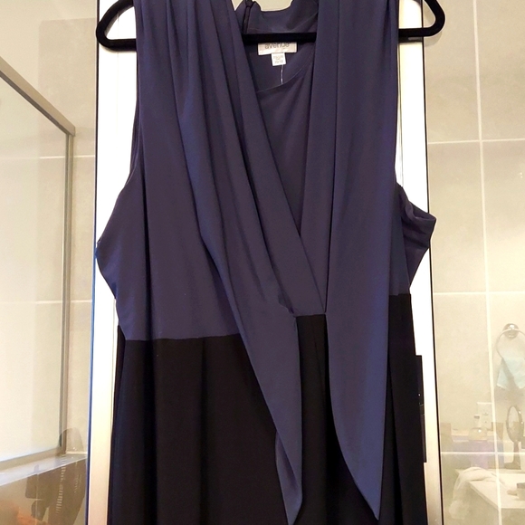 Avenue Colorblock Silky  Jumpsuit - Picture 9 of 9